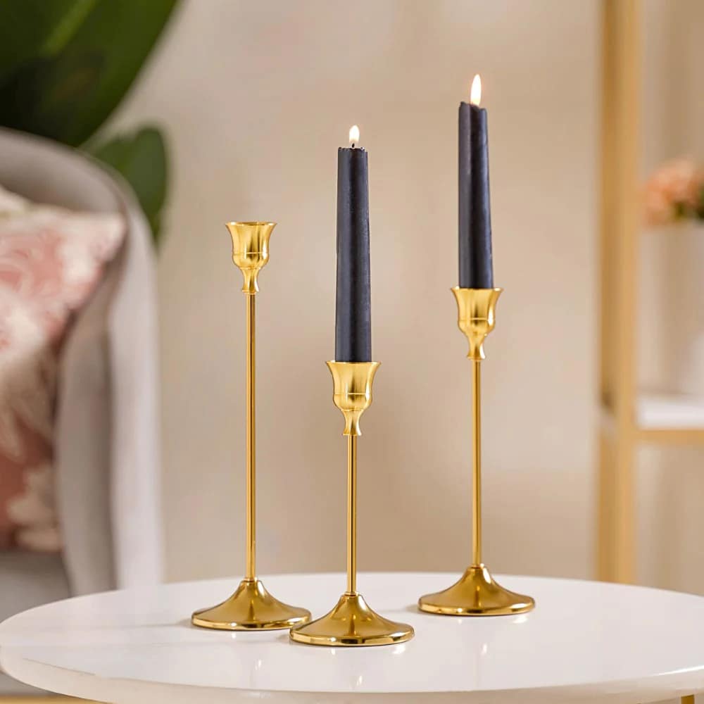 Unleash the magic with unique candle stands: Enhance Your Home decor and immerse yourself in the Warm Glow 3 Candle-Stand