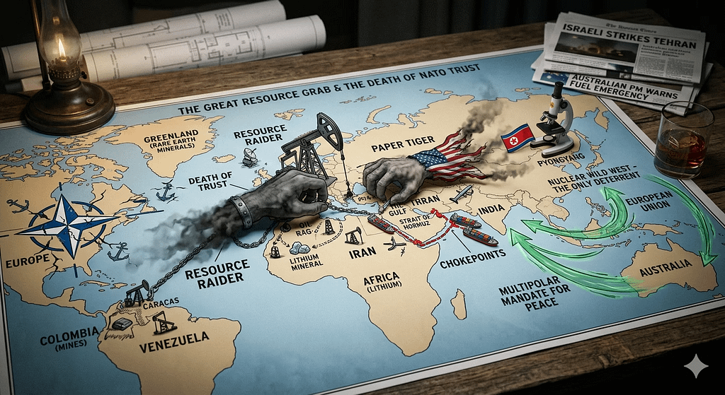 From Caracas to Tehran: The Great Resource Grab and the Death of NATO Trust 53 From Caracas to Tehran: The Great Resource Grab and the Death of NATO Trust