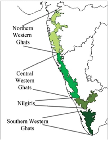 The geography of the Peninsular Plateau of India 4 Western-Ghats-India