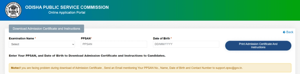 Download-OPSC-admit-card-online-2025